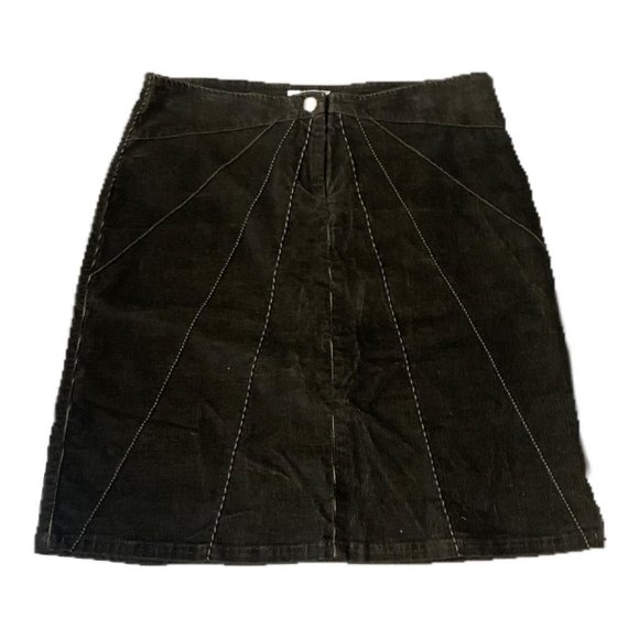vintage dark grey corduroy skirt - Picture 1 of 3